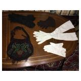 Vintage Gloves and Purse