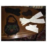 Vintage Gloves and Purse