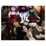 Assorted Antique/Vintage Stuffed Animals