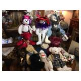 Assorted Antique/Vintage Stuffed Animals