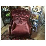 Victorian Velvet Chair