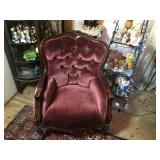 Victorian Velvet Chair
