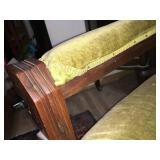 Gold Victorian Velvet Chair