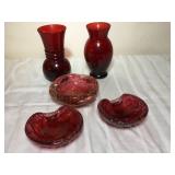 Antique Cranberry Glass