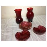 Antique Cranberry Glass