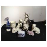 Cat Ceramic Statues and Décor