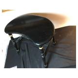 Antique Black Wooden Stool