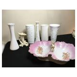 Antique Vases + Serving Dish