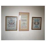 Antique Framed Crosstitch Décor