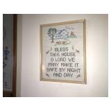 Antique Framed Crosstitch Décor