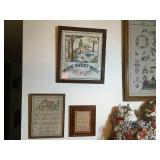 Antique Framed Crosstitch Décor