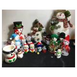 Holiday Christmas Vintage Snowman Lot