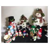 Holiday Christmas Vintage Snowman Lot
