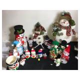 Holiday Christmas Vintage Snowman Lot