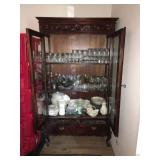 Antique Curio Display Cabinet