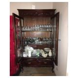 Antique Curio Display Cabinet