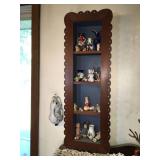 Wooden Décor Shelf with Collectibles