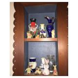 Wooden Décor Shelf with Collectibles