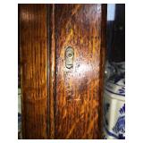 Curio Bowed Glass & Wood Cabinet