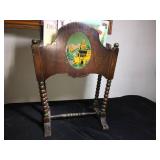 Wooden Magazine Rack w Books