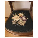 Embroidered Antique Chair
