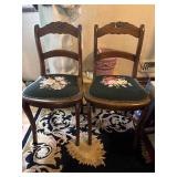 Embroidered Antique Chair