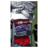 Room FULL of Clothes, Shoes, Hats, Coats, Blankets, Jeans, and More. See Pics! All Sizes, New, Like New and Gently Used. Shelving and Hangers are NOT INCLUDED. Small area in Room is used for personal 