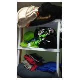 Room FULL of Clothes, Shoes, Hats, Coats, Blankets, Jeans, and More. See Pics! All Sizes, New, Like New and Gently Used. Shelving and Hangers are NOT INCLUDED. Small area in Room is used for personal 