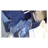 Room FULL of Clothes, Shoes, Hats, Coats, Blankets, Jeans, and More. See Pics! All Sizes, New, Like New and Gently Used. Shelving and Hangers are NOT INCLUDED. Small area in Room is used for personal 