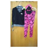 PINK pullover Dance Pants and Barbie Hat.