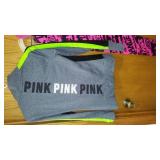 PINK pullover Dance Pants and Barbie Hat.