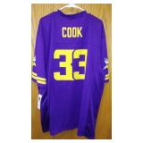 NEW Vikings Jersey 33 COOK.
