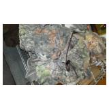 Camo Hunting Netted Pants (3) Hood, Knife, Survival Tool and More.