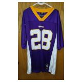 NFL Football Vikings 28 Peterson Jersey.