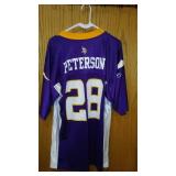 NFL Football Vikings 28 Peterson Jersey.