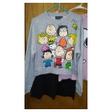 Peanuts Book, Sweatshirts (2) and T-Shirts (2).