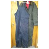 Mens Outerwear Coveralls and Bib Overalls.  Appears Hardly Worn.