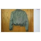 Ladies Denim and Flight Style Jacket. Size Small.