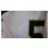 Football and Hockey Jerseys (4) Browns, Notre Dame.