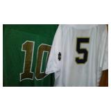 Football and Hockey Jerseys (4) Browns, Notre Dame.