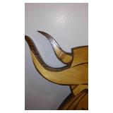 Wood Viking Wall Décor. Approx. 15 x 17 in.