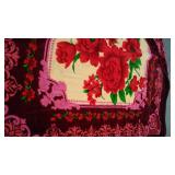 Plush Blanket, Gorgeous! Approx. 7 ft. 7 ft.  WOW! Thick, Plush, Print the same on both sides.