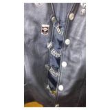 Harley Davidson Leather Vest (3XT) Snap Front, Lace Sides, Eagle on Back. Excellent Condition inside and out.