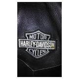 Harley Davidson Leather Vest (3XT) Snap Front, Lace Sides, Eagle on Back. Excellent Condition inside and out.