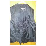 Harley Davidson Leather Vest (3XT) Snap Front, Lace Sides, Eagle on Back. Excellent Condition inside and out.