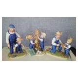 Denim Days Collectibles By HOMCO Home Interiors (3) 8808,8888, 1515. Loc: CS1