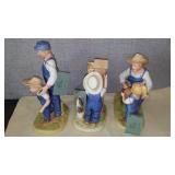 Denim Days Collectibles By HOMCO Home Interiors (3) 8808,8888, 1515. Loc: CS1