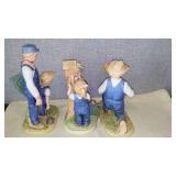 Denim Days Collectibles By HOMCO Home Interiors (3) 8808,8888, 1515. Loc: CS1