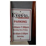 Metal Mat Bus Sign plus. 12 in. W x 24 in. T