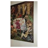 Vintage Abrams Print Art Books (4) Rembrandt, Bruegel, Velazquez, Cezanne. Each Book contains 16 Full Color 10 x 15 prints
